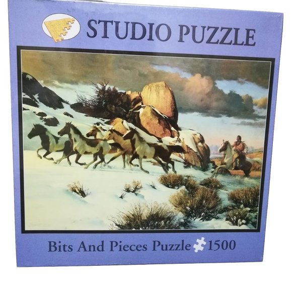 1500 Piece Puzzle "Winter Raid" Bits & Pieces - Picture 1 of 4